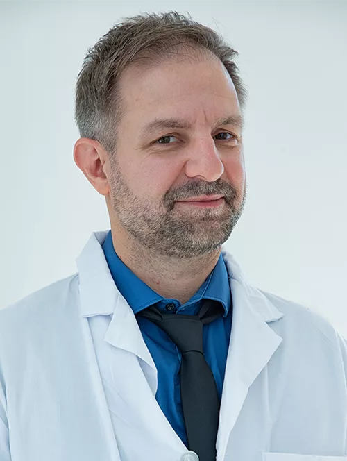 Head shot of Pascal Mosimann staring at the camera.